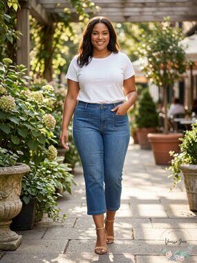 Seven7 Jeans Trendy Plus Size Patch-Pocket Bootcut Jeans